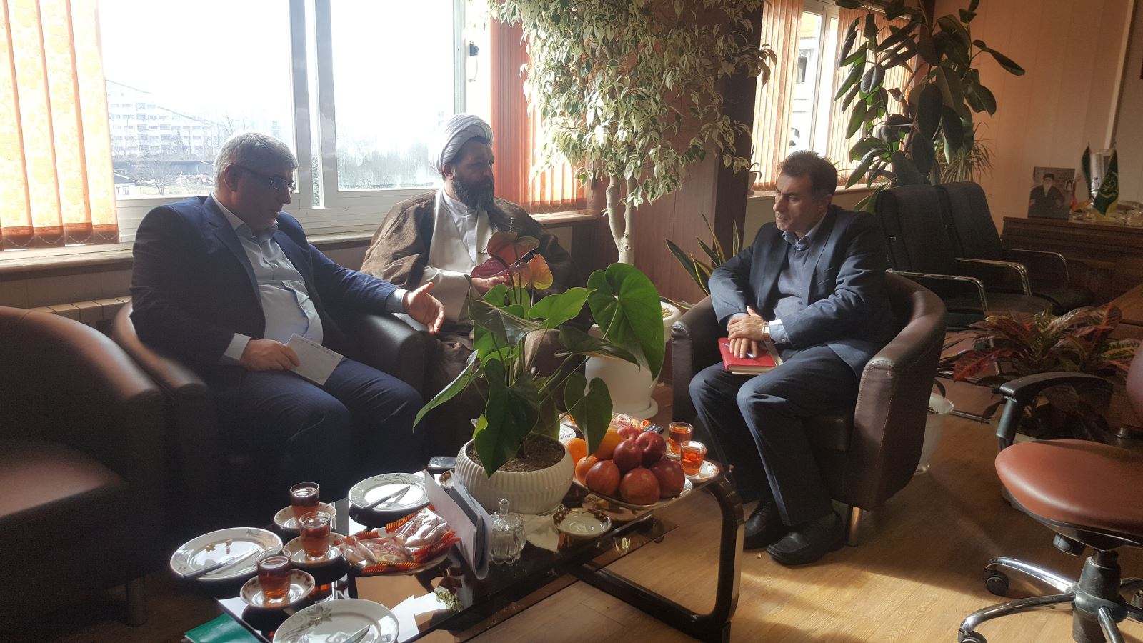 دیدار نماینده مجلس شورای اسلامی با رئیس سازمان جهاد کشاورزی استان گیلان