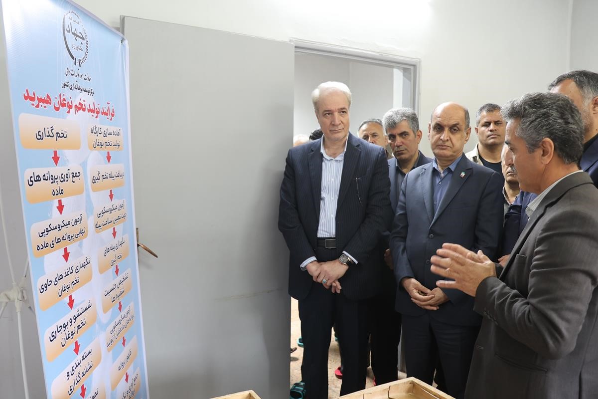 استاندار در بازدید از مرکز نوغانداری گیلان:  تحقیقات، کلید شکوفایی صنعت نوغانداری است