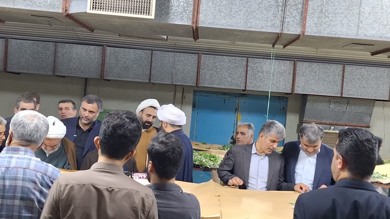 بازدید نماینده ولی فقیه در گیلان از کارخانه صنایع ابریشم صومعه سرا