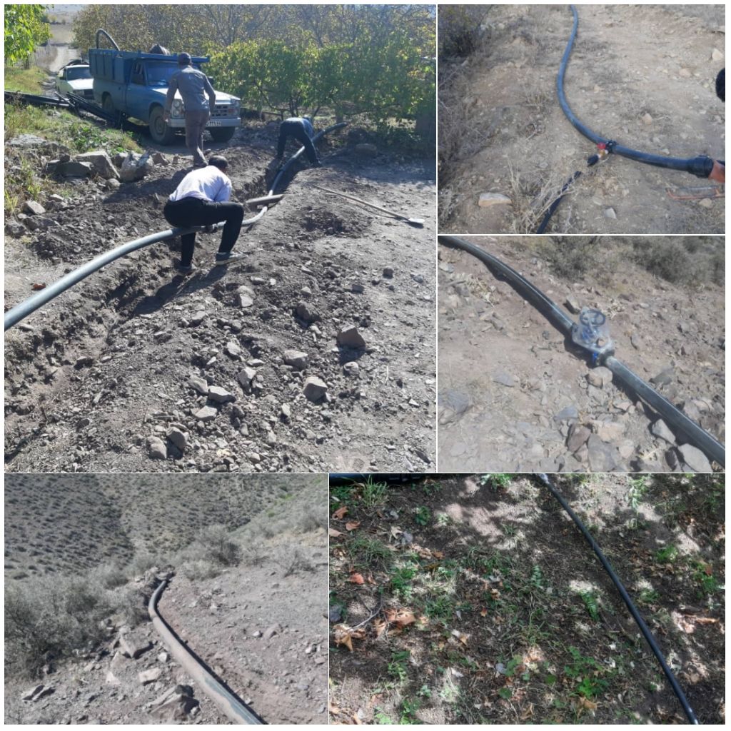 اتمام عملیات اجرایی پروژه آبیاری تحت فشار در روستای انبوه شهرستان رودبار.